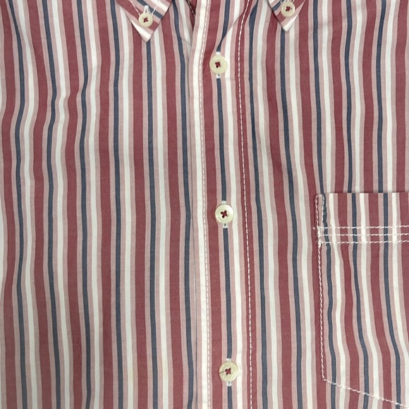 TOMMY HILFIGER stripe long sleeve mens button down shirt - Picture 3 of 6